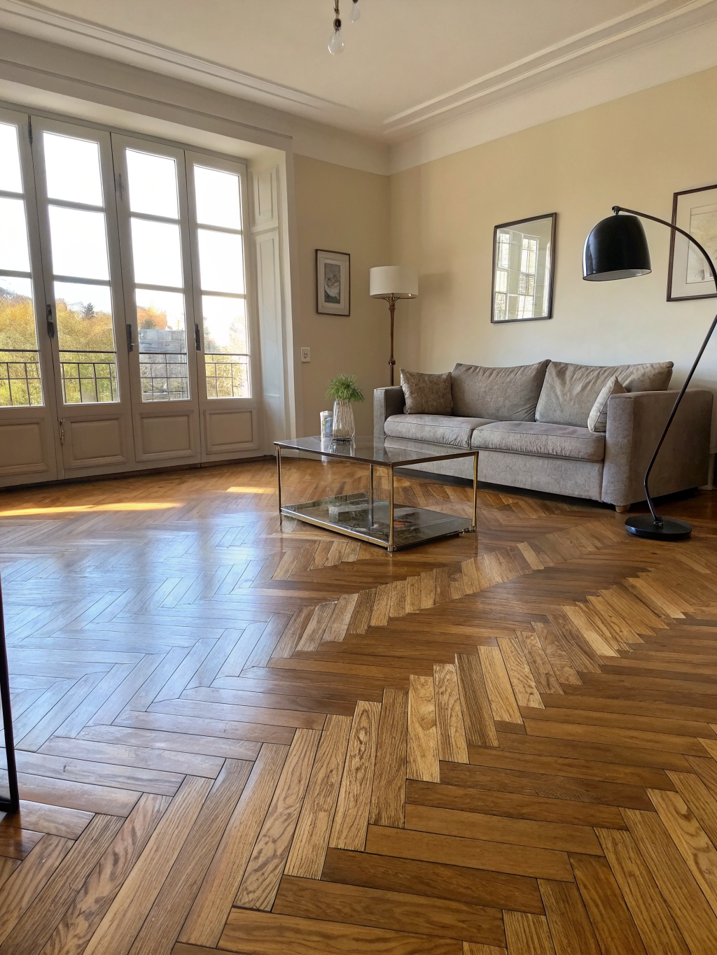 Before and after result for Hardwood Flooring