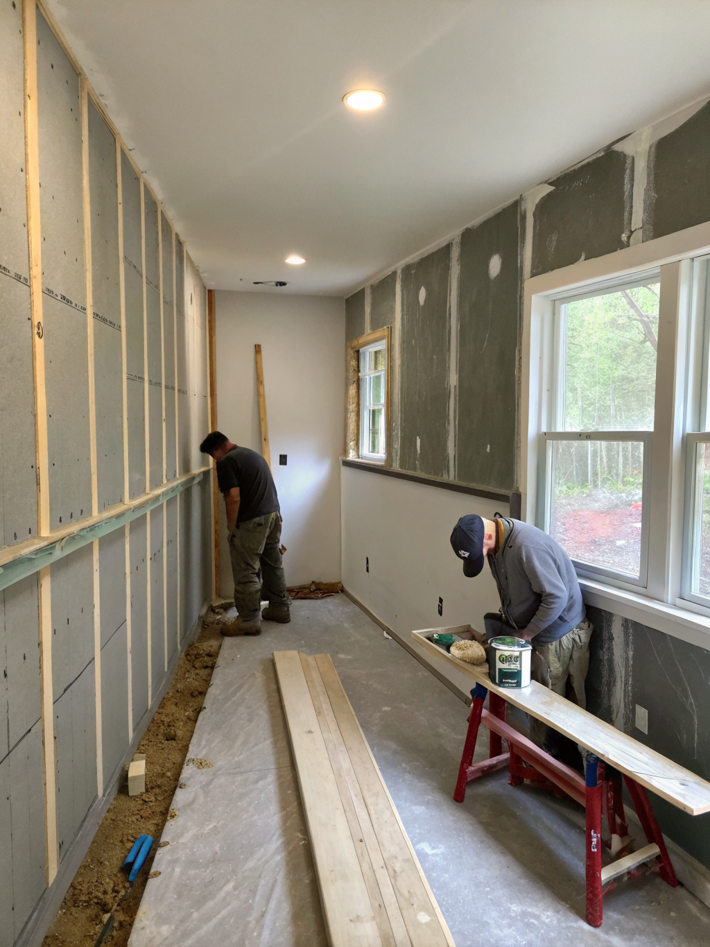 Before and after result for Drywall & Paint