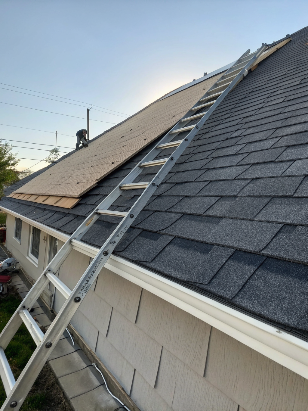 Before and after result for Roofing System